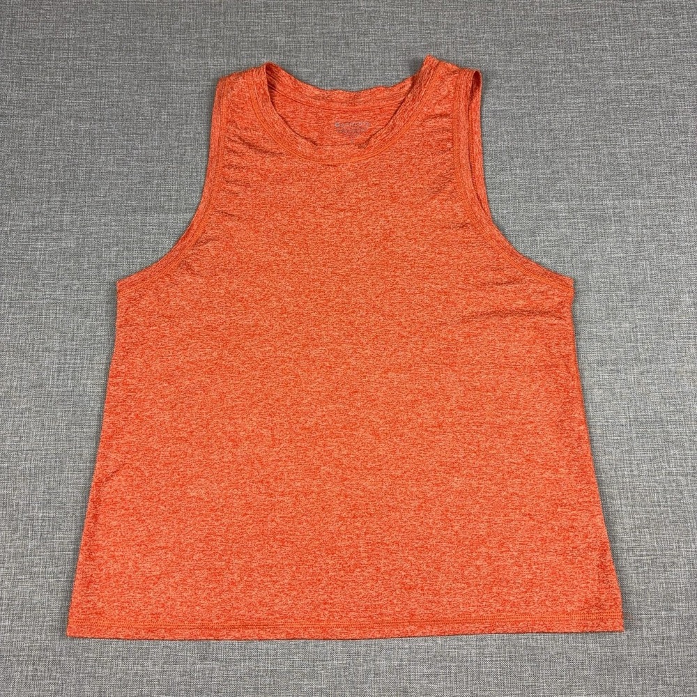 Athleta Tank Top Womens Small Orange Jersey Tagless Stretch Moisture Wicking